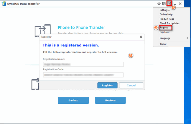 register syncios data transfer windows version