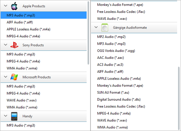 Any Audio Converter Profile