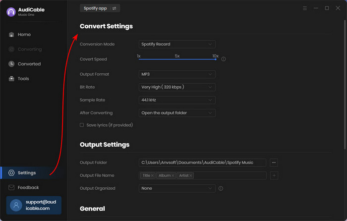 Choose Output Parameters