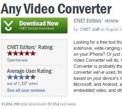 Any Video Converter on Cnet