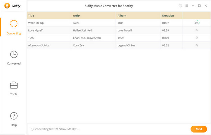 converting Spotify songs to MP3