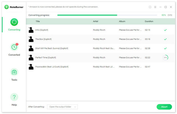 Convert Spotify music