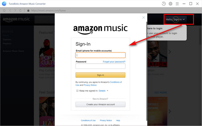 register amazon music converter