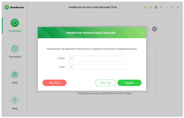 register amazon music converter