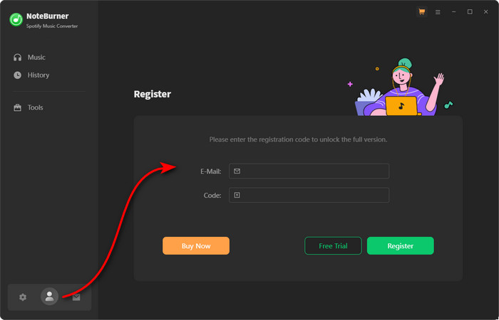 Register Spotify Converter